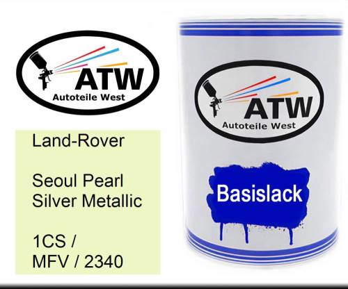 Land-Rover, Seoul Pearl Silver Metallic, 1CS / MFV / 2340: 500ml Lackdose, von ATW Autoteile West.